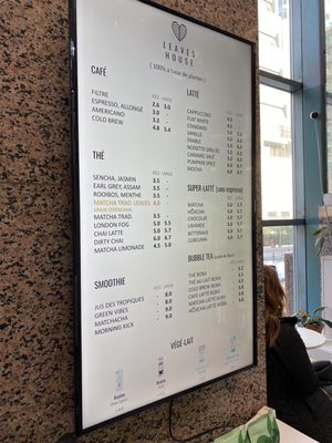 Menu photo 4 Leaves House Montreal, QC Menu photo 4 Leaves House Montreal, QC
