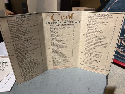 Menu photo 4 Ceol Irish Pub Reno, NV Menu photo 4 Ceol Irish Pub Reno, NV