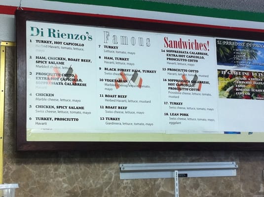 Menu photo 2 Di Rienzo's Ottawa, ON
