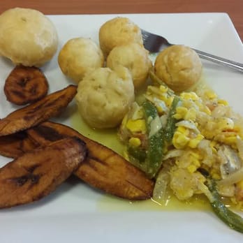 Michelle's Kitchen and Catering - Ackee & Salt fish with fry dumplings fry plantains - Caribbean Near Me - Vineland, New Jersey Michelle's Kitchen and Catering - Ackee & Salt fish with fry dumplings fry plantains - Caribbean Near Me - Vineland, New Jersey