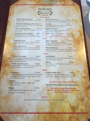 Menu photo 4 Ristorante Castello Blue Bell, PA Menu photo 4 Ristorante Castello Blue Bell, PA
