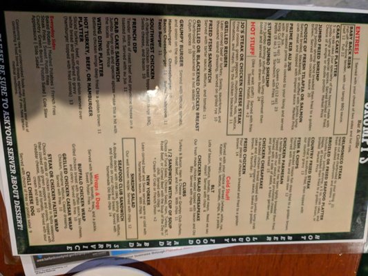Menu photo 4 Grumpy's Bar & Grill Aberdeen, MD Menu photo 4 Grumpy's Bar & Grill Aberdeen, MD