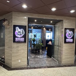 Front of the resto, lounge, it is upstairs