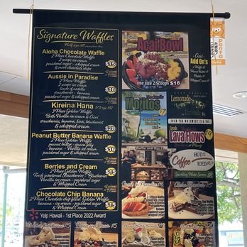 Waffle and Berry - menu - Waffles Near Me - Honolulu, Hawaii