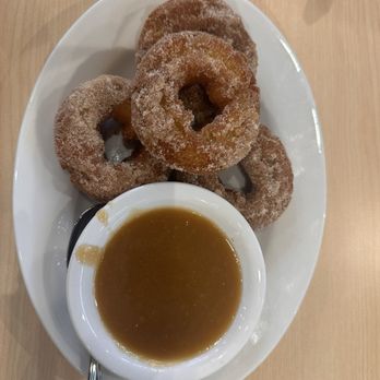 The Toasted Yolk Cafe - Churro donut appetizer - Breakfast & Brunch Near Me - San Antonio, Texas The Toasted Yolk Cafe - Churro donut appetizer - Breakfast & Brunch Near Me - San Antonio, Texas