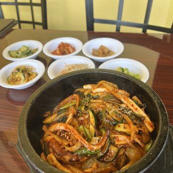 Sushi Express - Squid Stone Pot Bibimbap - Korean Near Me - San Antonio, Texas Sushi Express - Squid Stone Pot Bibimbap - Korean Near Me - San Antonio, Texas