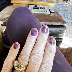 Linda's Nails - Linda's Nail Dip job.  Bad coverage.