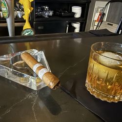Napa Prime Chophouse & Cigar Bar - Cigar and bourbon