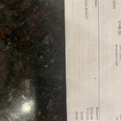 Seaside Beauty Lounge - This is the bill from my credit card that she charged for services I never ever received! She's a thief