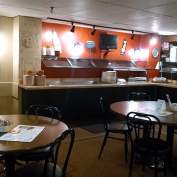 Town Clock Pizza - Dining room and buffet area - Pizza Near Me - Peosta, Iowa