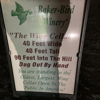 Baker Bird Winery - The wine cellar - Wineries Near Me - Augusta, Kentucky