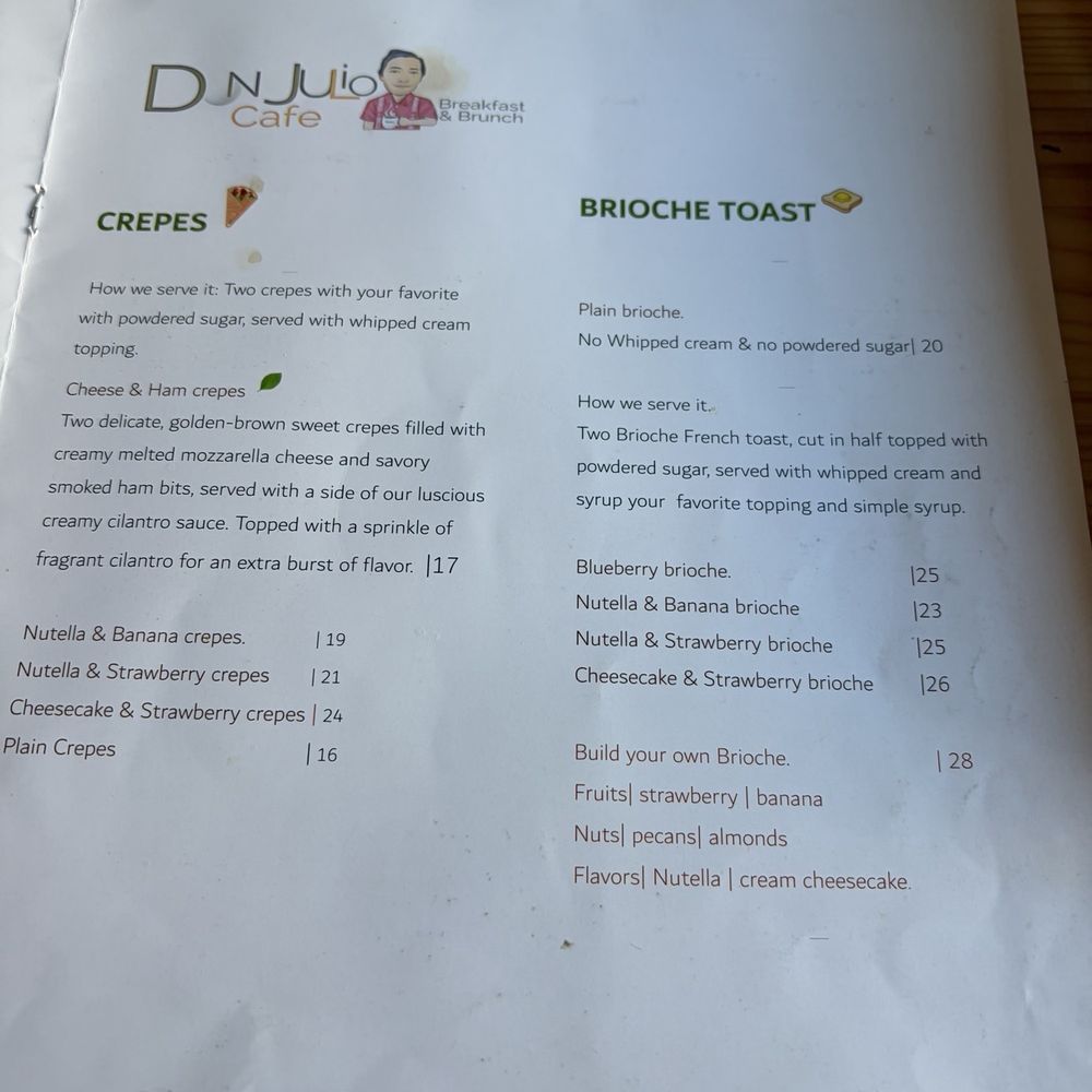 Don Julio Cafe - Menu - Breakfast & Brunch Near Me - Skokie, Illinois