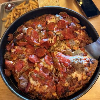BJ's Restaurant & Brewhouse - 5-Meat Pizza - Pizza Near Me - Torrance, California BJ's Restaurant & Brewhouse - 5-Meat Pizza - Pizza Near Me - Torrance, California