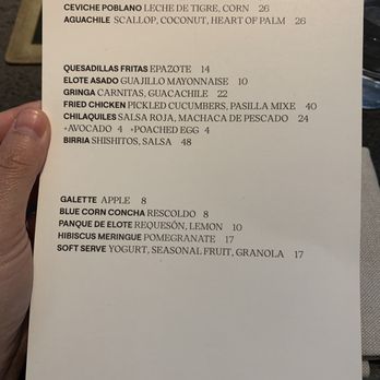 Damian - Brunch Menu as of Nov 2023 - Mexican Near Me - Los Angeles, California