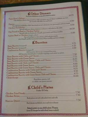 Menu photo 5 Spanish Inn Snyder, TX