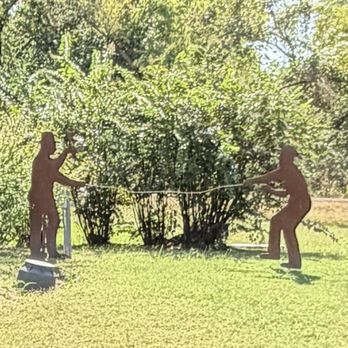 Historical Sculpture Gardens - Tug o war - Parks Near Me - Choctaw, Oklahoma