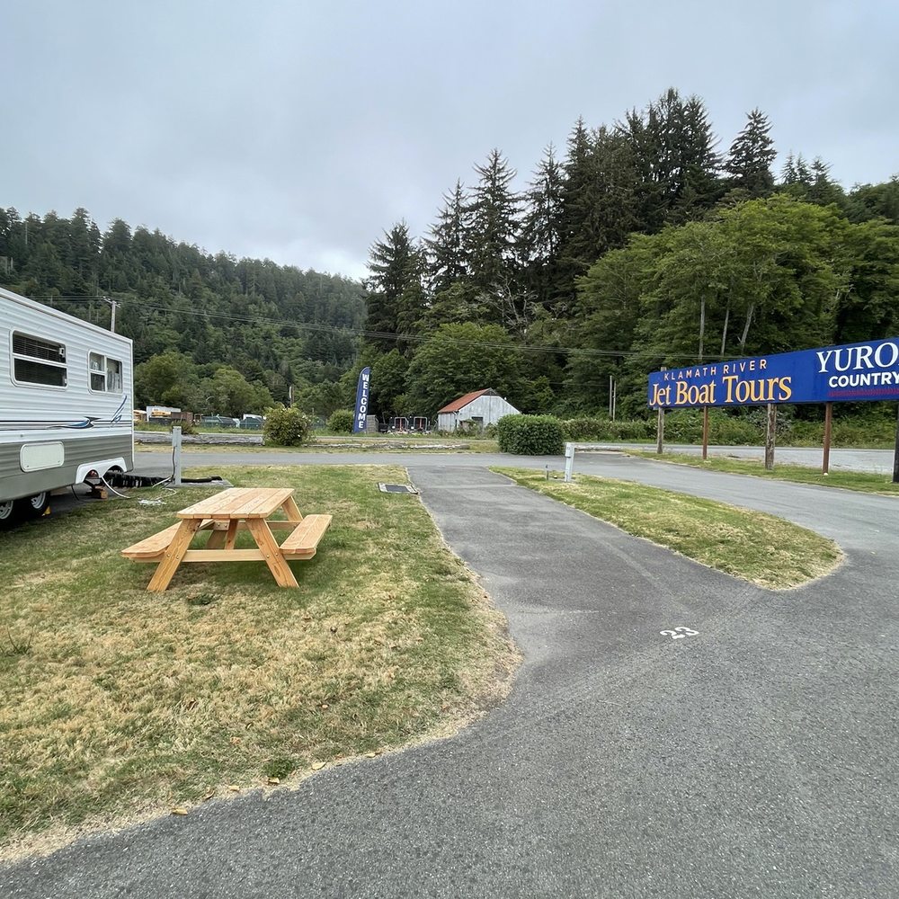 Golden Bear Rv Park - Pull thru space (end of row) - RV Parks Near Me - Klamath, California Golden Bear Rv Park - Pull thru space (end of row) - RV Parks Near Me - Klamath, California