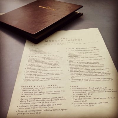 Menu photo 3 The Modern Pantry London, XGL Menu photo 3 The Modern Pantry London, XGL