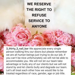 3 Thirty 3 Nail Bar - Brea - Let's be kind to each other. #bekindalways #respectisa2waystreet