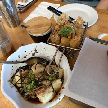 Prime BBQ - Chicken Kuraage ($8.95) and Agedashi Tofu ($8.75) - Barbeque Near Me - San Mateo, California Prime BBQ - Chicken Kuraage ($8.95) and Agedashi Tofu ($8.75) - Barbeque Near Me - San Mateo, California