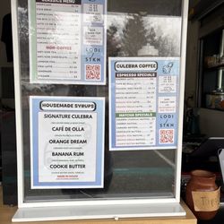Culebra Coffee - Menu