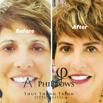 Luxury Nails Brows & Lips - Before and after pictures of Maria Eberle realtors agent. She got the 3D MicroBlading and shading done!!! - Permanent Makeup Near Me - Walnut Creek, California Luxury Nails Brows & Lips - Before and after pictures of Maria Eberle realtors agent. She got the 3D MicroBlading and shading done!!! - Permanent Makeup Near Me - Walnut Creek, California