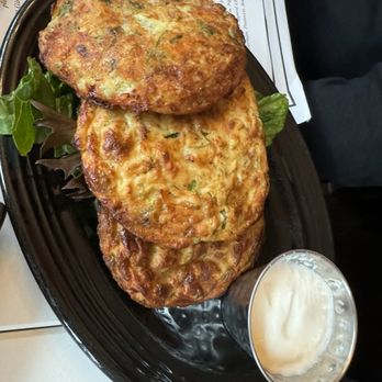 Bosphorus Cafe Grill - Pan-Fried Zucchini Patties - Mediterranean Near Me - Port Washington, New York Bosphorus Cafe Grill - Pan-Fried Zucchini Patties - Mediterranean Near Me - Port Washington, New York
