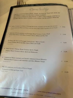 Menu photo 3 Osteria da Ugo Verona, VR