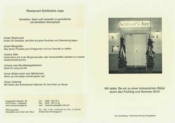 Menu photo 2 Schlösser's Jupp Bonn, NW