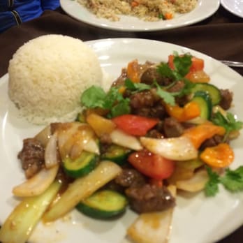 Pho Saigon 1 - Steamed Rice w/ Sweet & Sour Beef Stirfry - Vietnamese Near Me - Chatsworth, California Pho Saigon 1 - Steamed Rice w/ Sweet & Sour Beef Stirfry - Vietnamese Near Me - Chatsworth, California