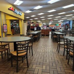 In the food court