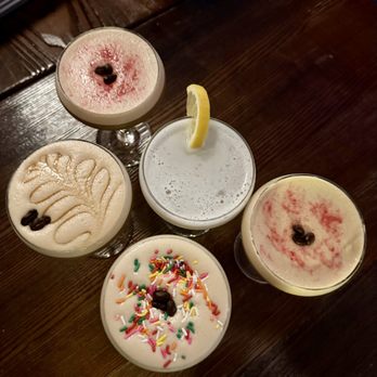 Wally’s Wieners - salted caramel, funfetti, and raspberry white chocolate martini - Hot Dogs Near Me - Providence, Rhode Island