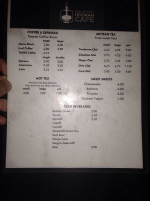 Menu photo 4 Bohemian Hookah Cafe Cincinnati, OH Menu photo 4 Bohemian Hookah Cafe Cincinnati, OH