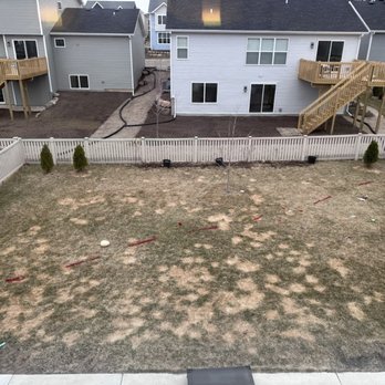 Friendly Landscaping - Before picture of backyard. - Landscaping Near Me