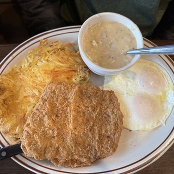 Big Y Cafe - Chicken Fried Steak & Eggs* - Breakfast & Brunch Near Me - Peshastin, Washington