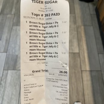 Tiger Sugar - Coffee & Tea Near Me - Brooklyn, New York Tiger Sugar - Coffee & Tea Near Me - Brooklyn, New York