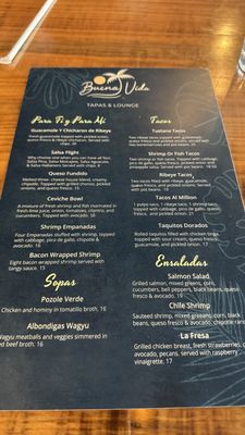 Menu photo 6 Buena Vida Tapas Lounge Bakersfield, CA