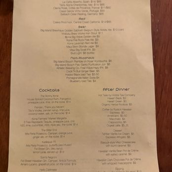 Moon & Turtle - Cocktail and dessert menu - Seafood Near Me - Hilo, Hawaii Moon & Turtle - Cocktail and dessert menu - Seafood Near Me - Hilo, Hawaii