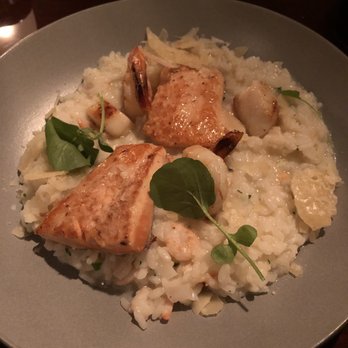 Harvest Room - Seafood risotto with salmon. - Breakfast & Brunch Near Me - Edmonton, Alberta