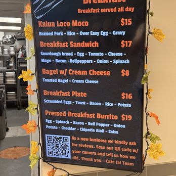 Cafe Jai - Menu - Caterers Near Me - Lahaina, Hawaii