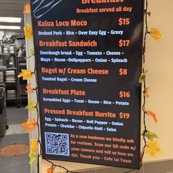 Cafe Jai - Menu