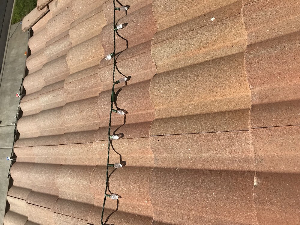 Slide of Vintage Roof Tile