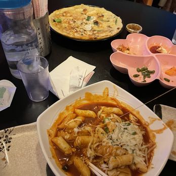 Kong Pocha - Cheese Tteokbokki (spicy rice cake), Seafood Pancake - Korean Near Me - Baltimore, Maryland Kong Pocha - Cheese Tteokbokki (spicy rice cake), Seafood Pancake - Korean Near Me - Baltimore, Maryland