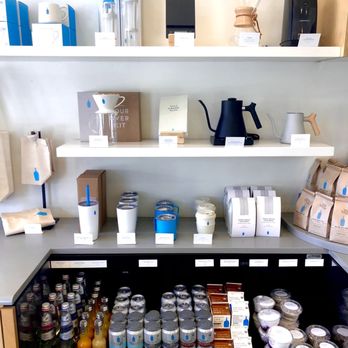 Blue Bottle Coffee - Pasadena - Display rack of goodies for you to choose from. - Coffee & Tea Near Me - Pasadena, California
