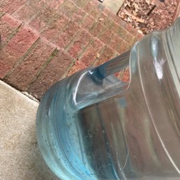 Mold growing inside and outside the bottle crystal springs provided! You can see the mold floating inside.
