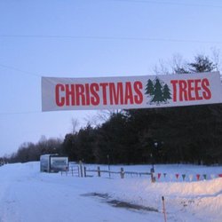 Country Loving Christmas Tree Farm - Entrance sign