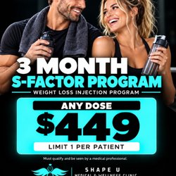 Shape U Medical And Wellness Clinic - Semaglutide any dose! 3 month supply. Be ready for the holidays!!! Contact us today!