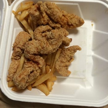 Little Pizza King - They made me pay $13.69 for a chicken finger dinner but the box is only half full. This is such a rip off - Pizza Near Me - Brighton, Massachusetts