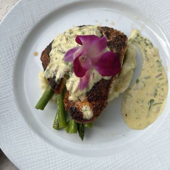 Lighthouse - Halibut, grilled asparagus, mash potato - Breakfast & Brunch Near Me - Newport Beach, California
