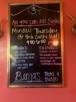 Menu photo 2 Benja's Thai & Sushi St. George, UT Menu photo 2 Benja's Thai & Sushi St. George, UT